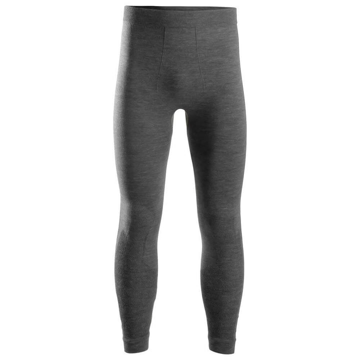 Snickers 9442 Flexiwork Seamless Wool Base Layer Leggings Anthracite Melange Main #colour_anthracite-melange