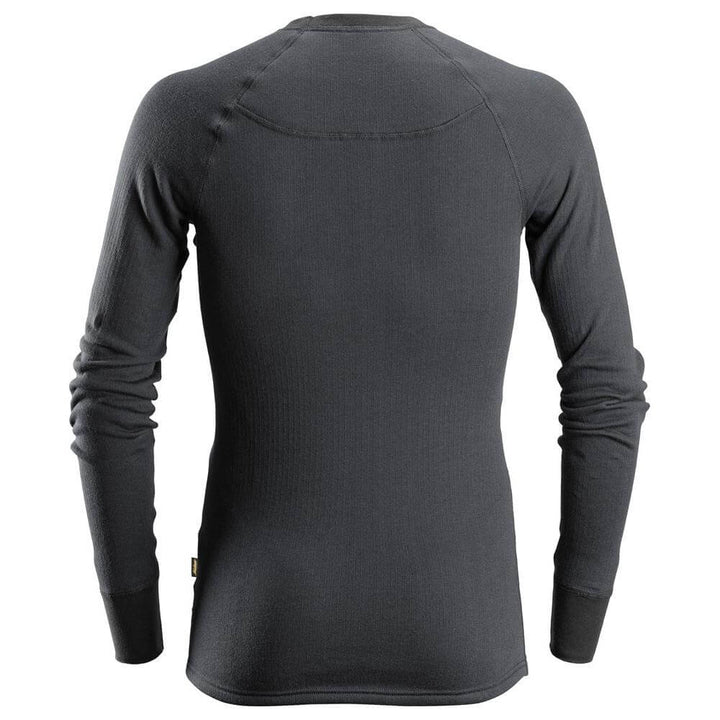 Snickers 9444 AllroundWork Shirt and Long John Pants Winter Insulating Base Layer Set Steel Grey back 