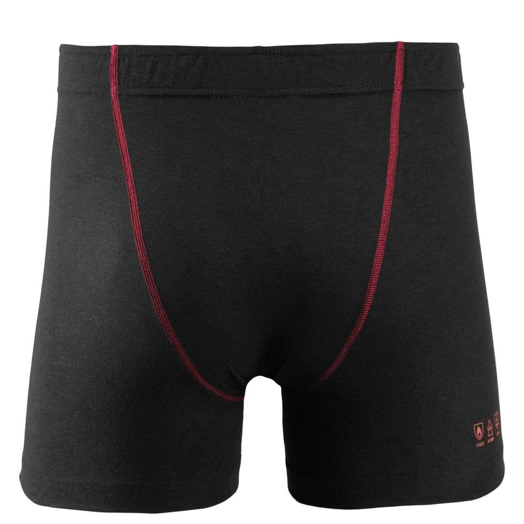 Snickers 9463 ProtecWork Flame Retardant Boxer Shorts Black back #colour_black