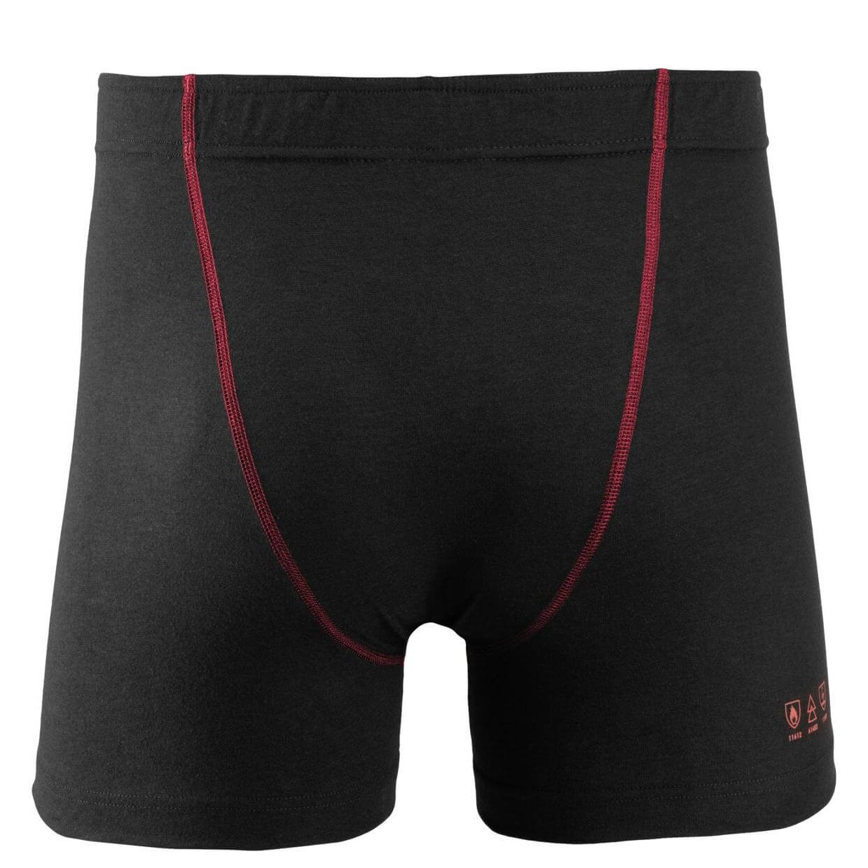 Snickers 9463 ProtecWork Flame Retardant Boxer Shorts Black back #colour_black
