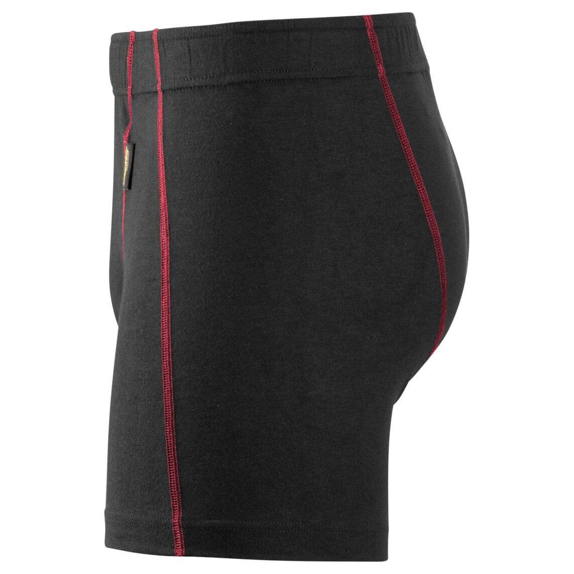 Snickers 9463 ProtecWork Flame Retardant Boxer Shorts Black left #colour_black