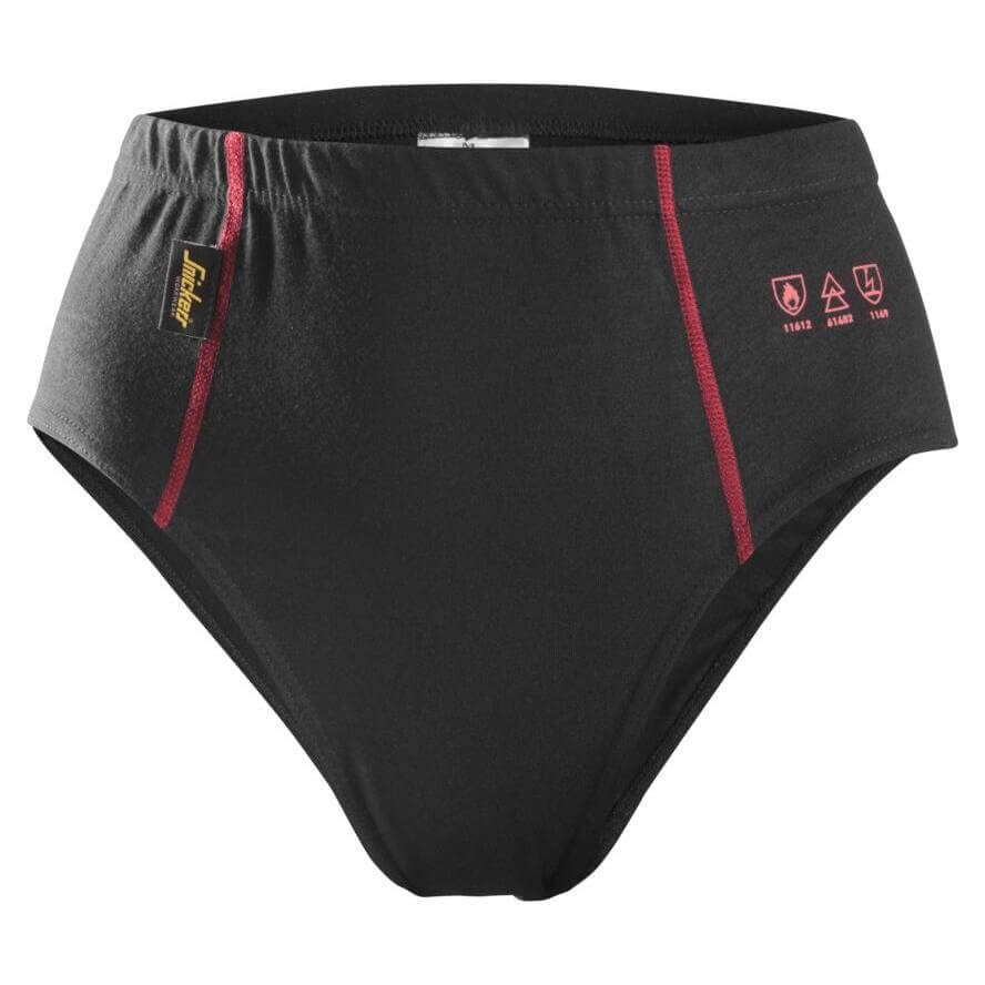 Snickers 9466 ProtecWork Womens FR Panty Underwear Black 3291101 #colour_black