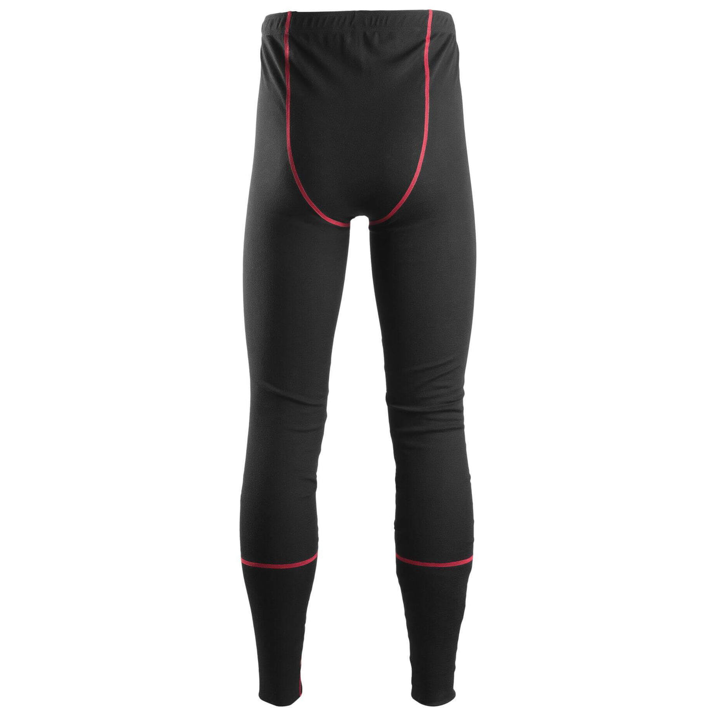 Snickers 9468 ProtecWork Flame Retardant Wool Base Layer Pants Black back #colour_black
