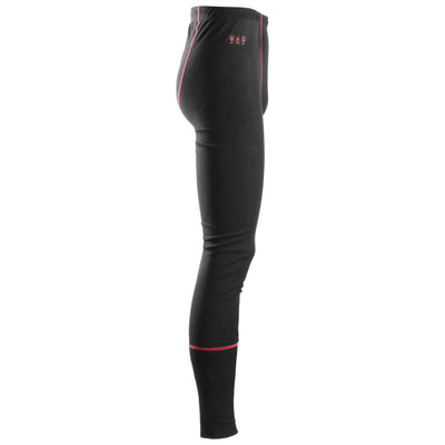 Snickers 9468 ProtecWork Flame Retardant Wool Base Layer Pants Black right #colour_black