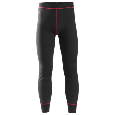 Snickers 9469 ProtecWork Wool Terry Base Layer Pants Black Main #colour_black