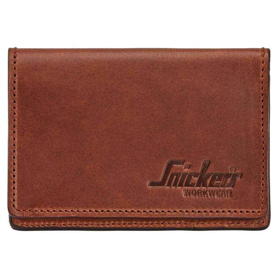 Snickers 9754 Leather Card Holder Chocolate Brown Main #colour_chocolate-brown