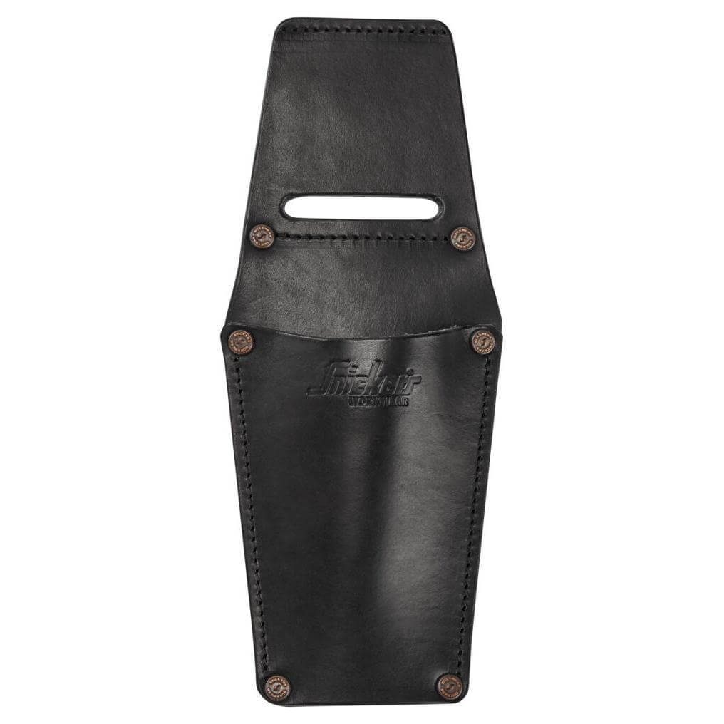 Snickers 9767 Leather Long Tool Pouch Black Main #colour_black