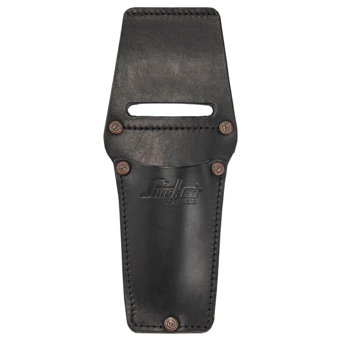 Snickers 9769 Leather Utility Knife Pouch Black Main #colour_black