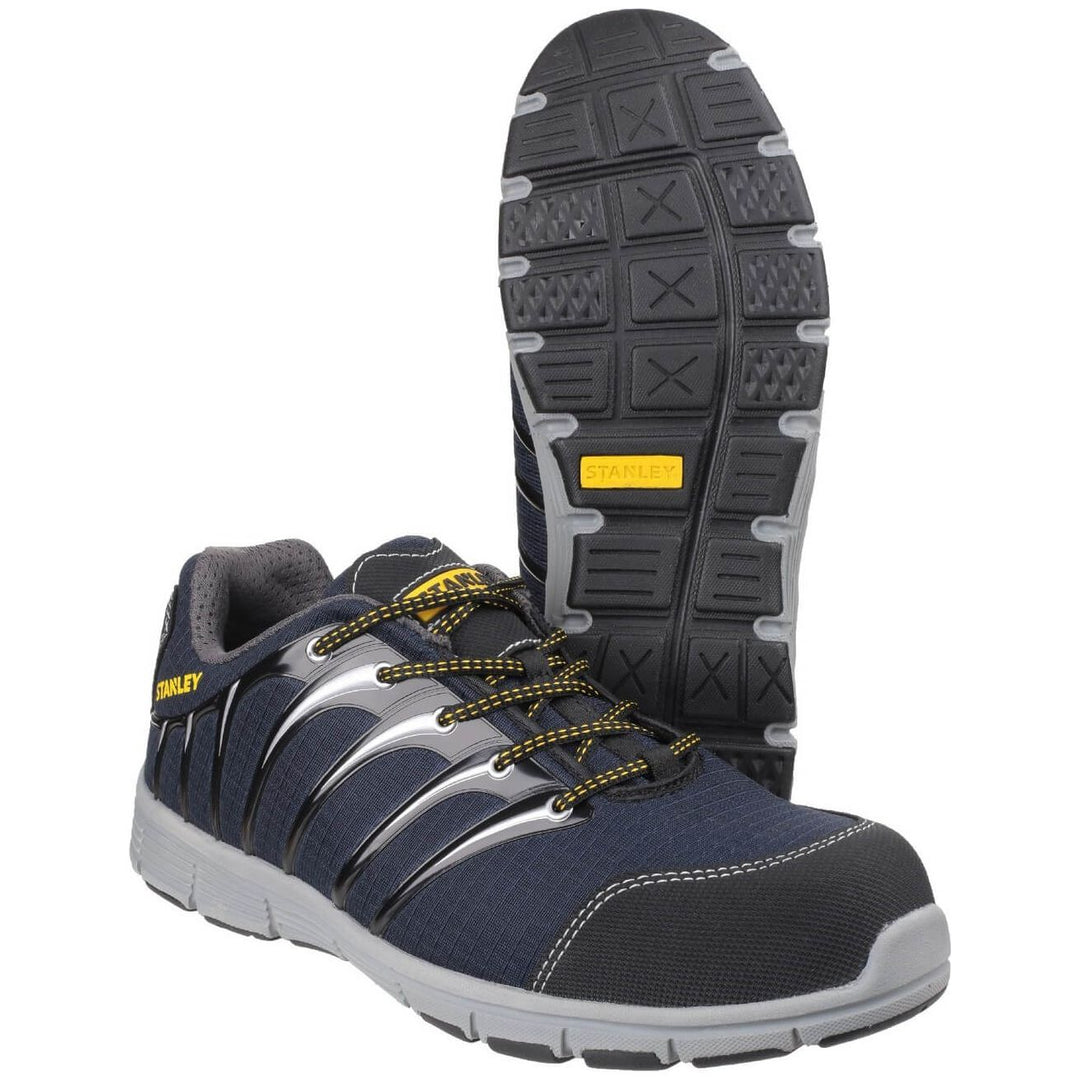 Stanley Globe Navy/Grey S1P Sports Safety Trainers-Navy-Grey-3