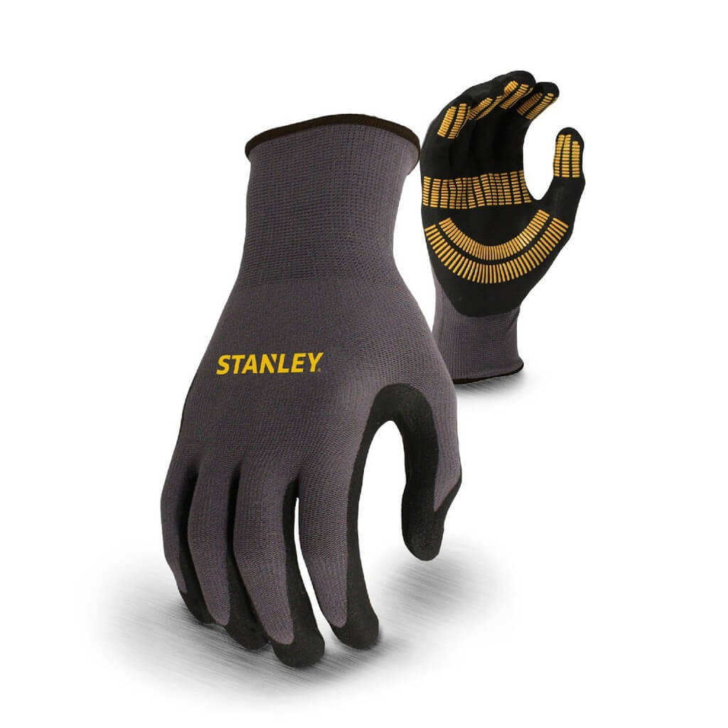 Stanley Razor Thread Utility Gloves-Grey-Black-Yellow-Main