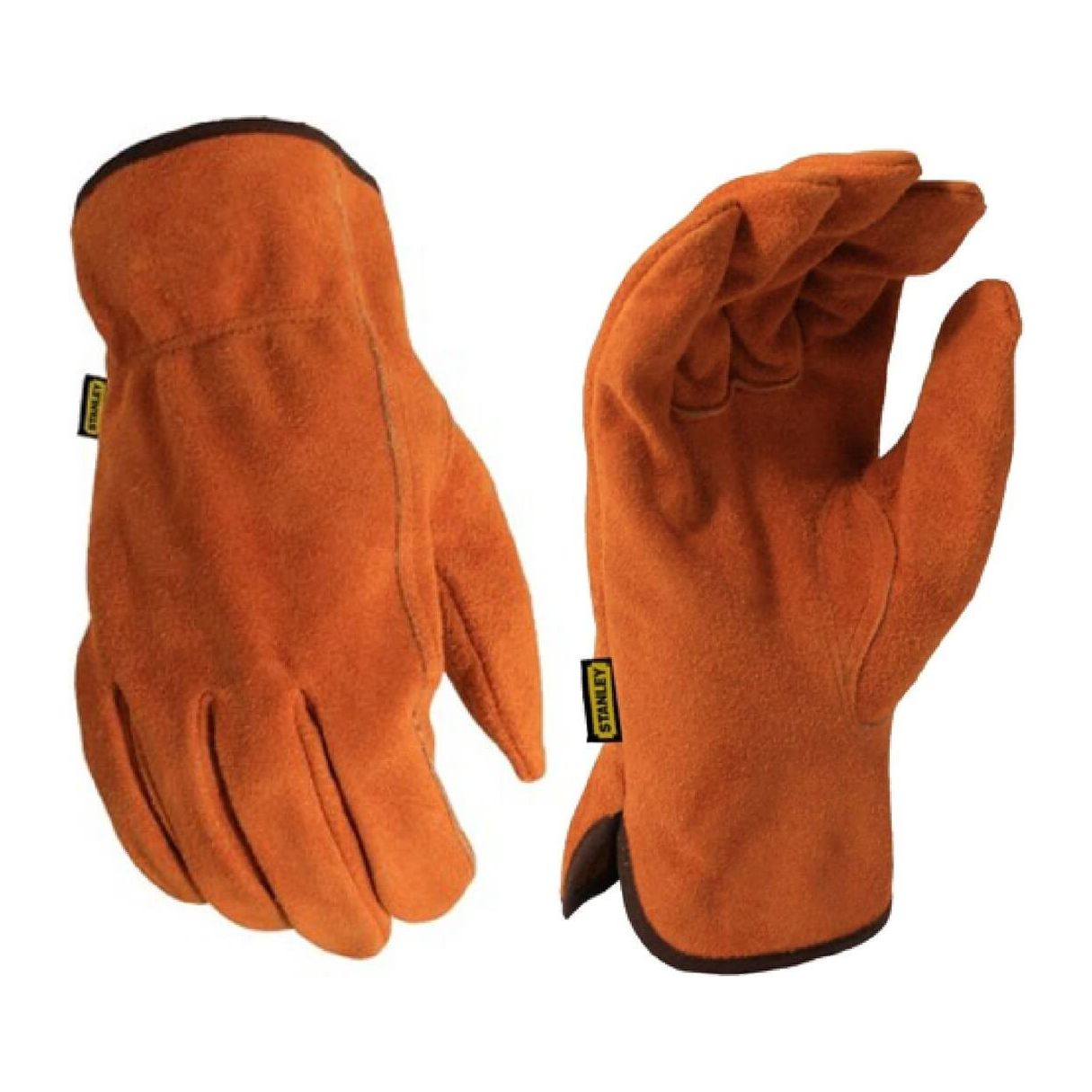 Stanley SY710L Split Leather Cowhide Gloves-Light Brown-Main
