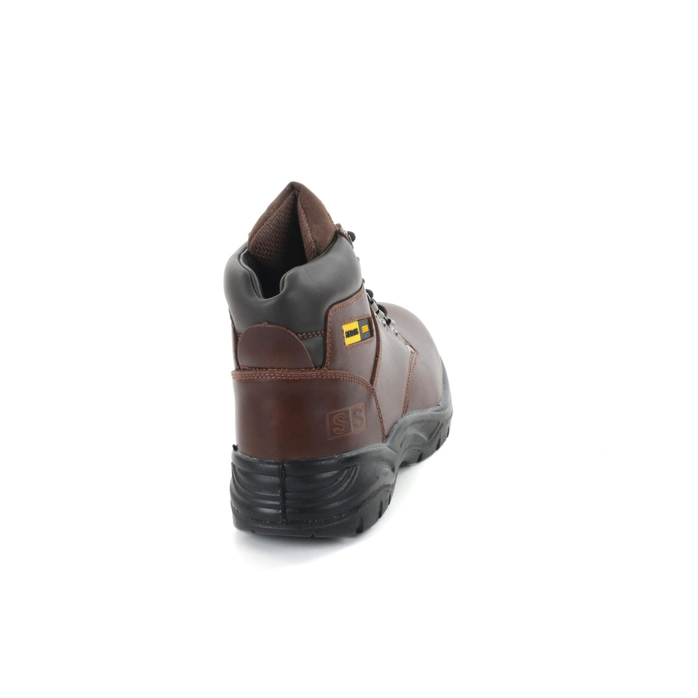 Sterling Steel SS807SM Brown 6 Eye Hiker Safety Boots Honey Back #colour_honey