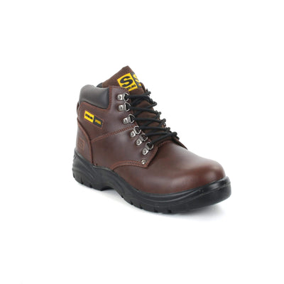 Sterling Steel SS807SM Brown 6 Eye Hiker Safety Boots Honey Main #colour_honey