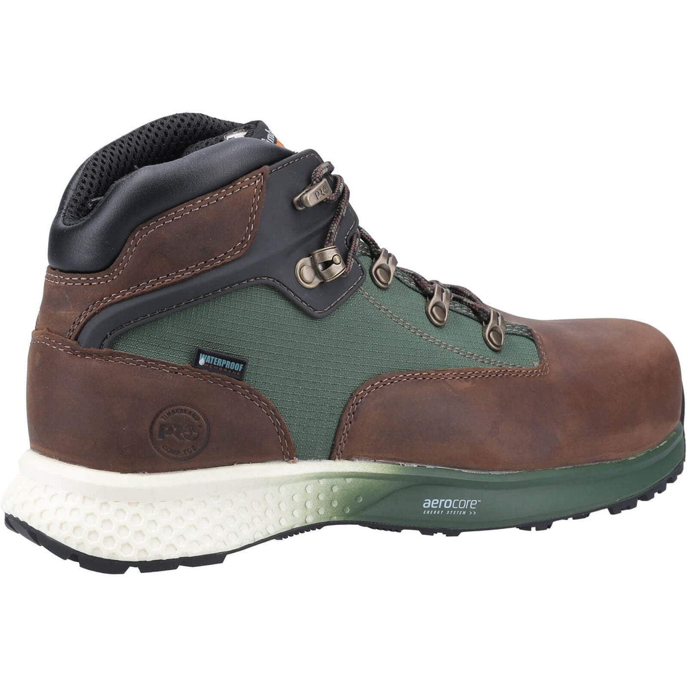 Timberland Pro Euro Hiker Composite Safety Boots Brown/Green 2#colour_brown-green