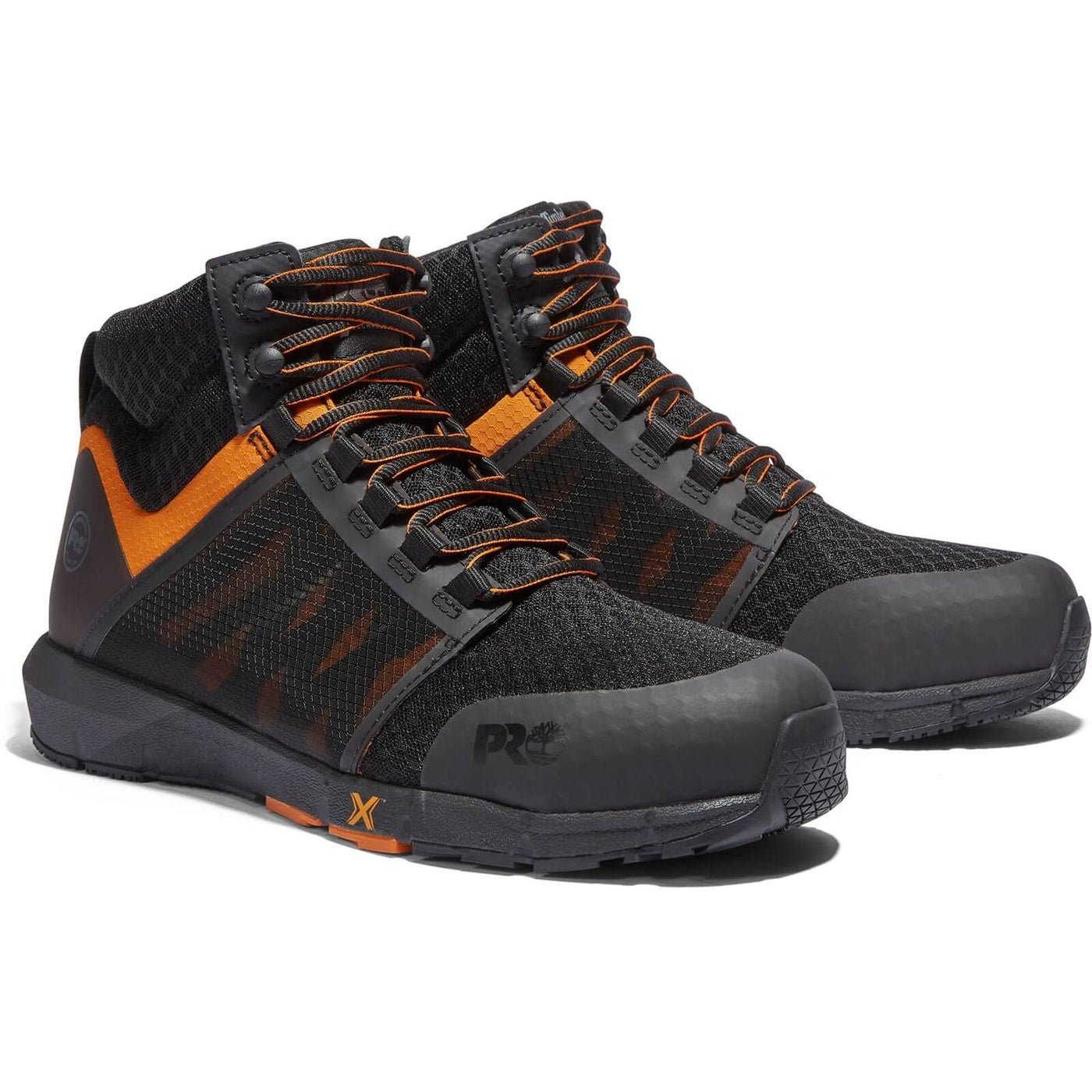 Timberland Pro Radius Safety Boots Black/Orange 1#colour_black-orange