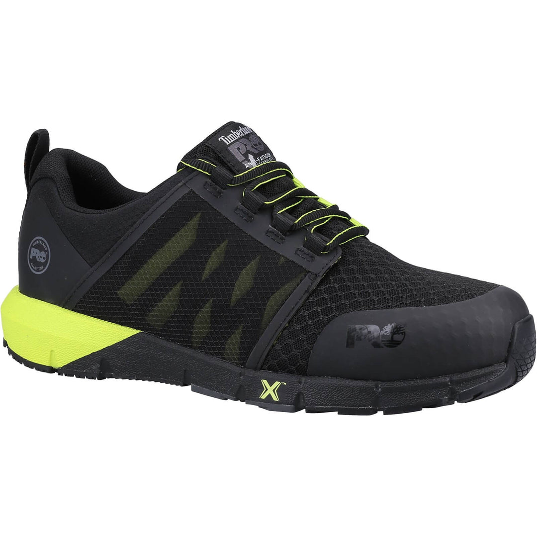 Timberland Pro Radius Safety Trainers Black/Hi Viz Yellow 1#colour_black-hi-vis-yellow