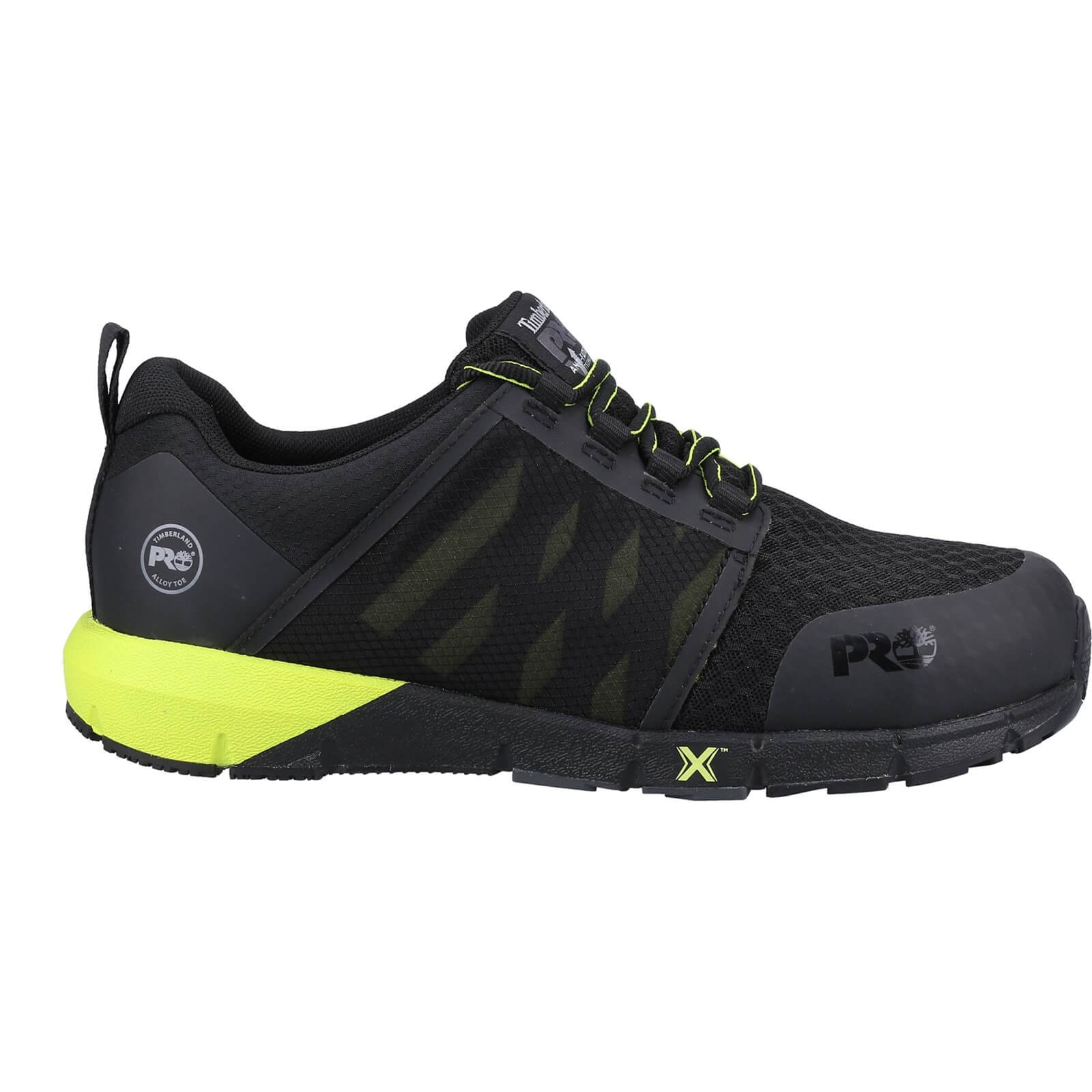 Timberland Pro Radius Safety Trainers Black/Hi Viz Yellow 4#colour_black-hi-vis-yellow