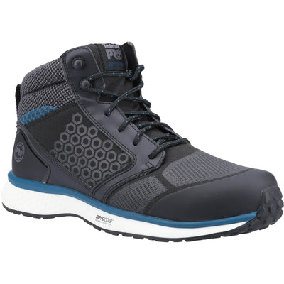 Timberland Pro Reaxion Mid Composite Safety Boots Black/Blue 1#colour_black-blue