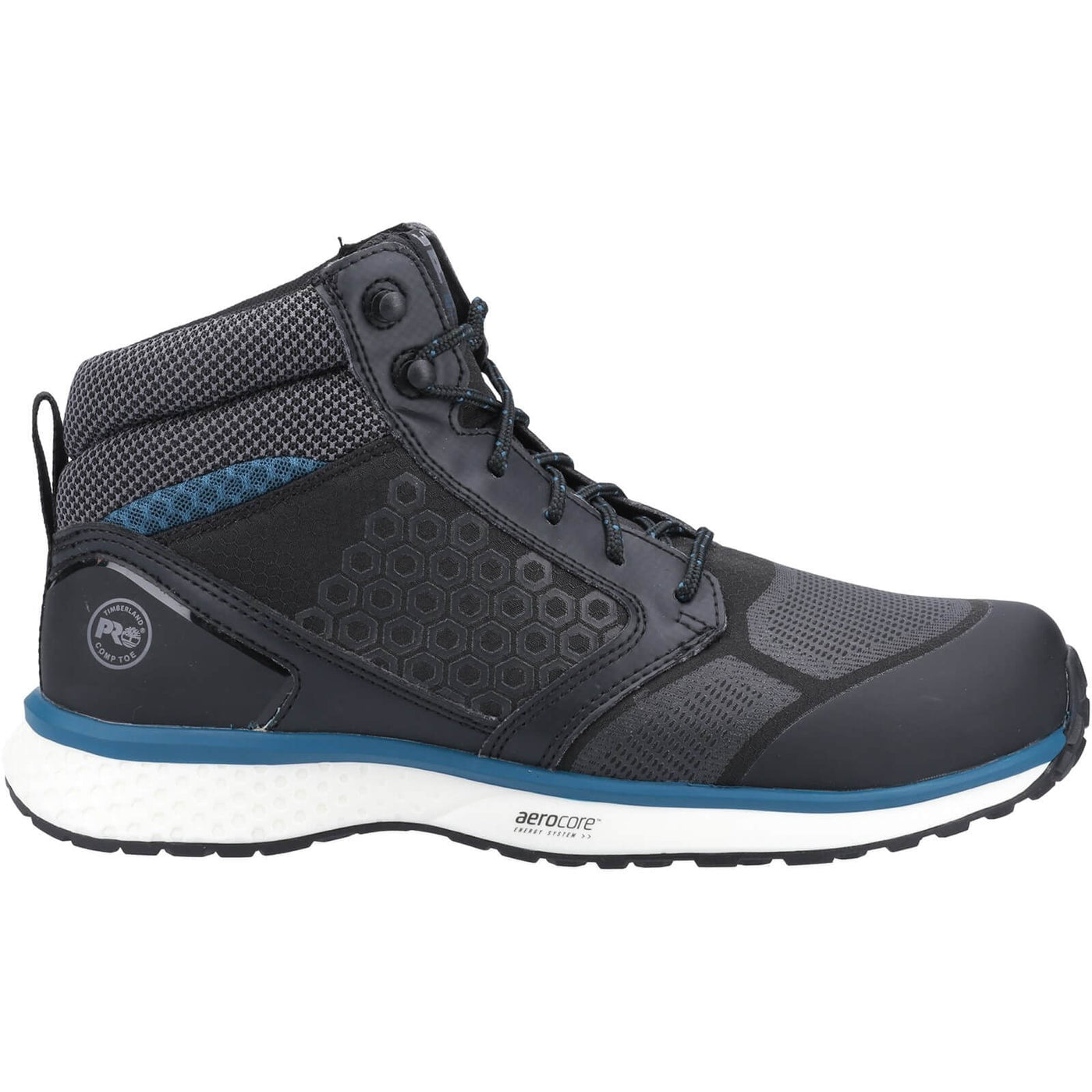 Timberland Pro Reaxion Mid Composite Safety Boots Black/Blue 4#colour_black-blue