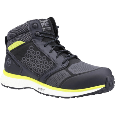 Timberland Pro Reaxion Mid Composite Safety Boots Black/Yellow 1#colour_black-yellow