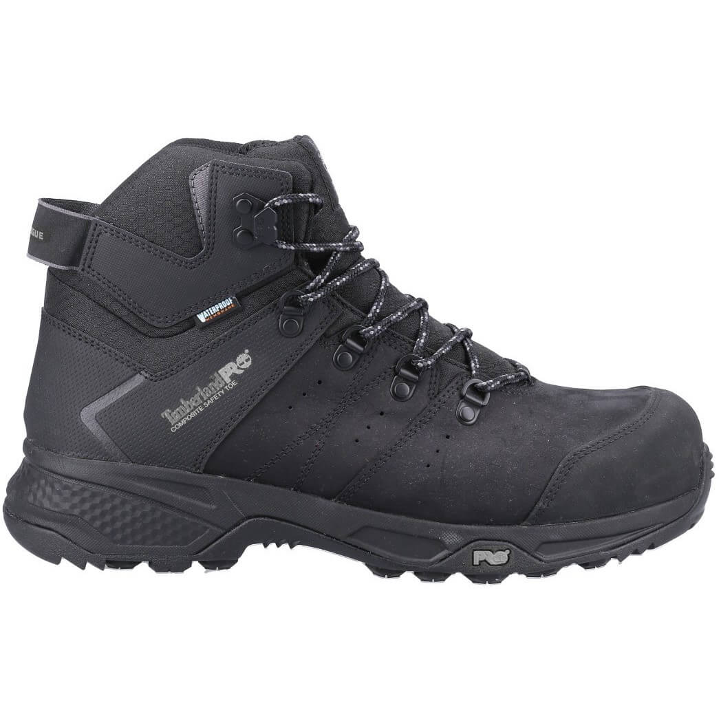 Timberland Pro Switchback Non-Metal Work Safety Hiker Boots Black 4#colour_black