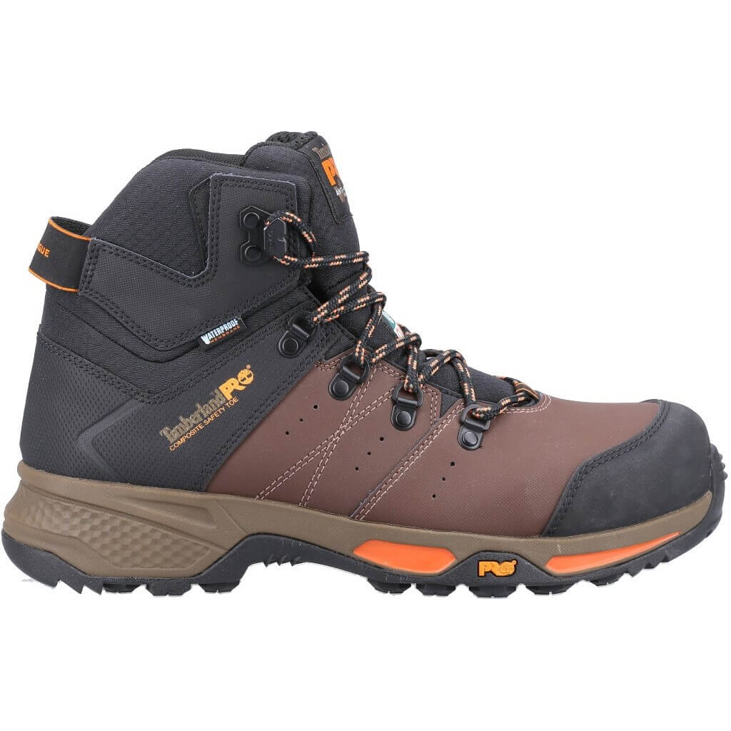 Timberland Pro Switchback Non-Metal Work Safety Hiker Boots Brown 4#colour_brown