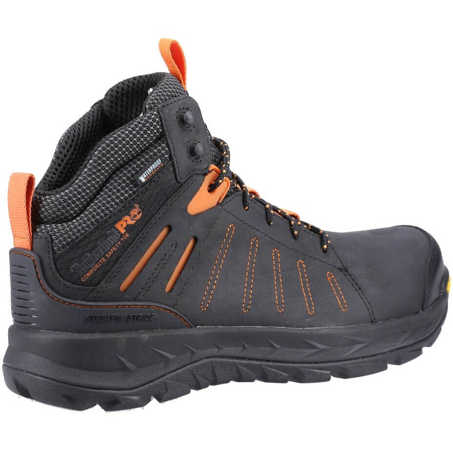 Timberland Pro Trailwind Waterproof Work Safety Boots Black 2#colour_black