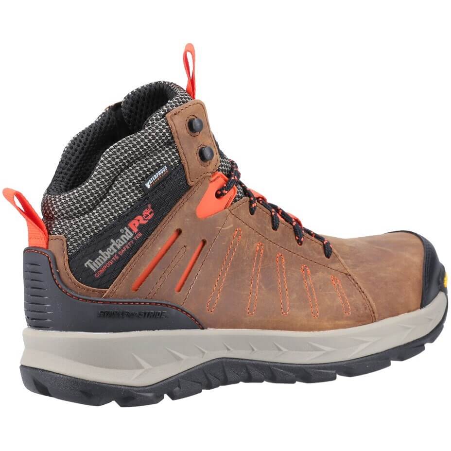 Timberland Pro Trailwind Waterproof Work Safety Boots Brown 2#colour_brown