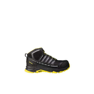 Toe Guard by Snickers 80520 JUMPER Metal Free ESD S3 Safety Trainer Boots Black Yellow 1 #colour_black-yellow