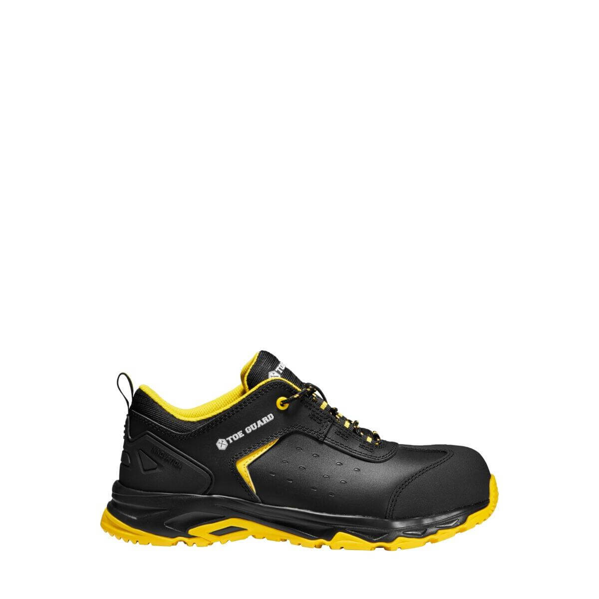 Toe Guard by Snickers 80530 WILD LOW ESD S3 Wide Fit Safety Shoes Black Yellow 01 #colour_black-yellow