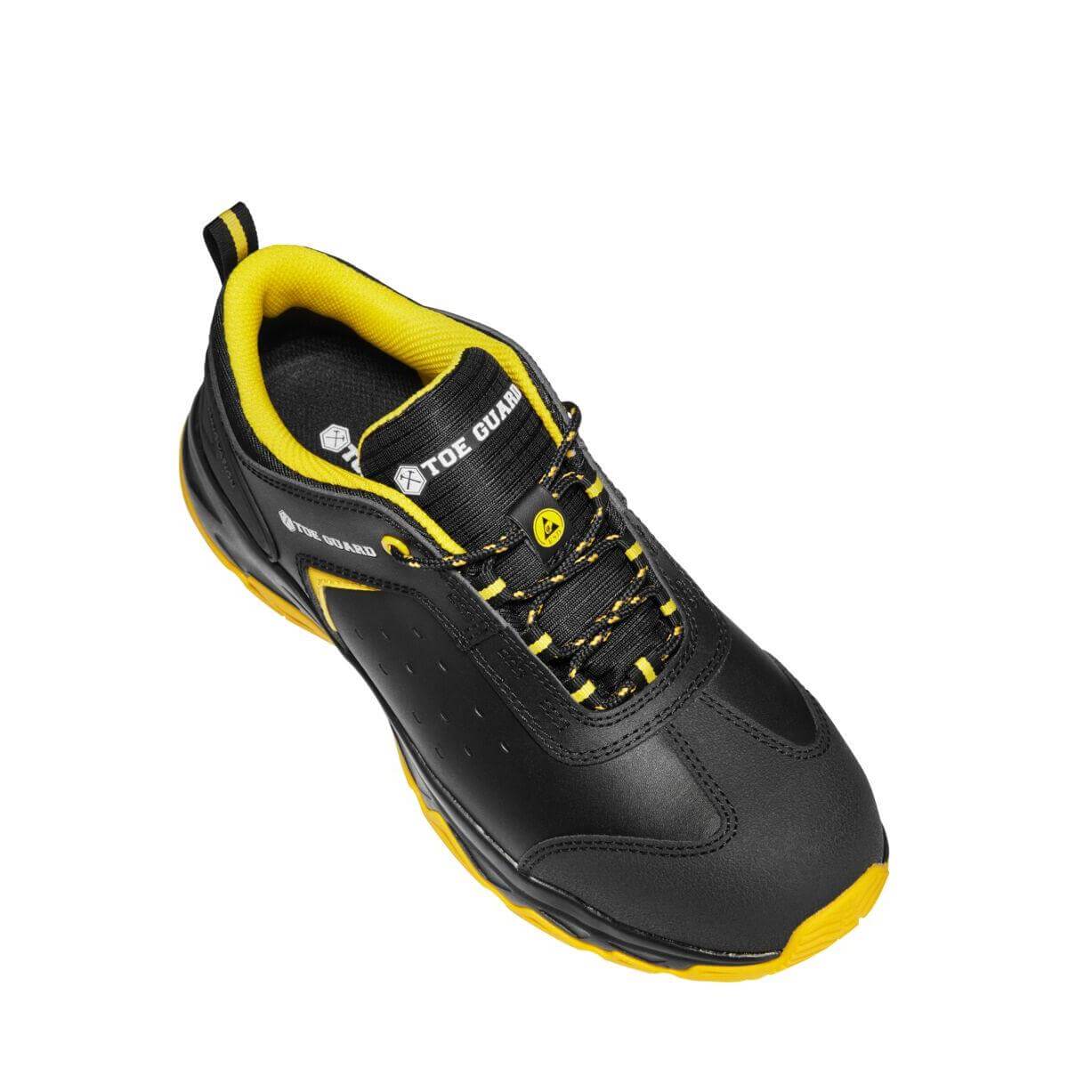 Toe Guard by Snickers 80530 WILD LOW ESD S3 Wide Fit Safety Shoes Black Yellow 08 #colour_black-yellow