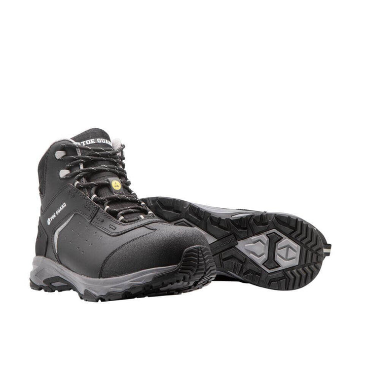 Toe Guard by Snickers 80545 WILD WR MID Metal Free Waterproof ESD S3 Wide Fit Safety Boots Black 5 #colour_black