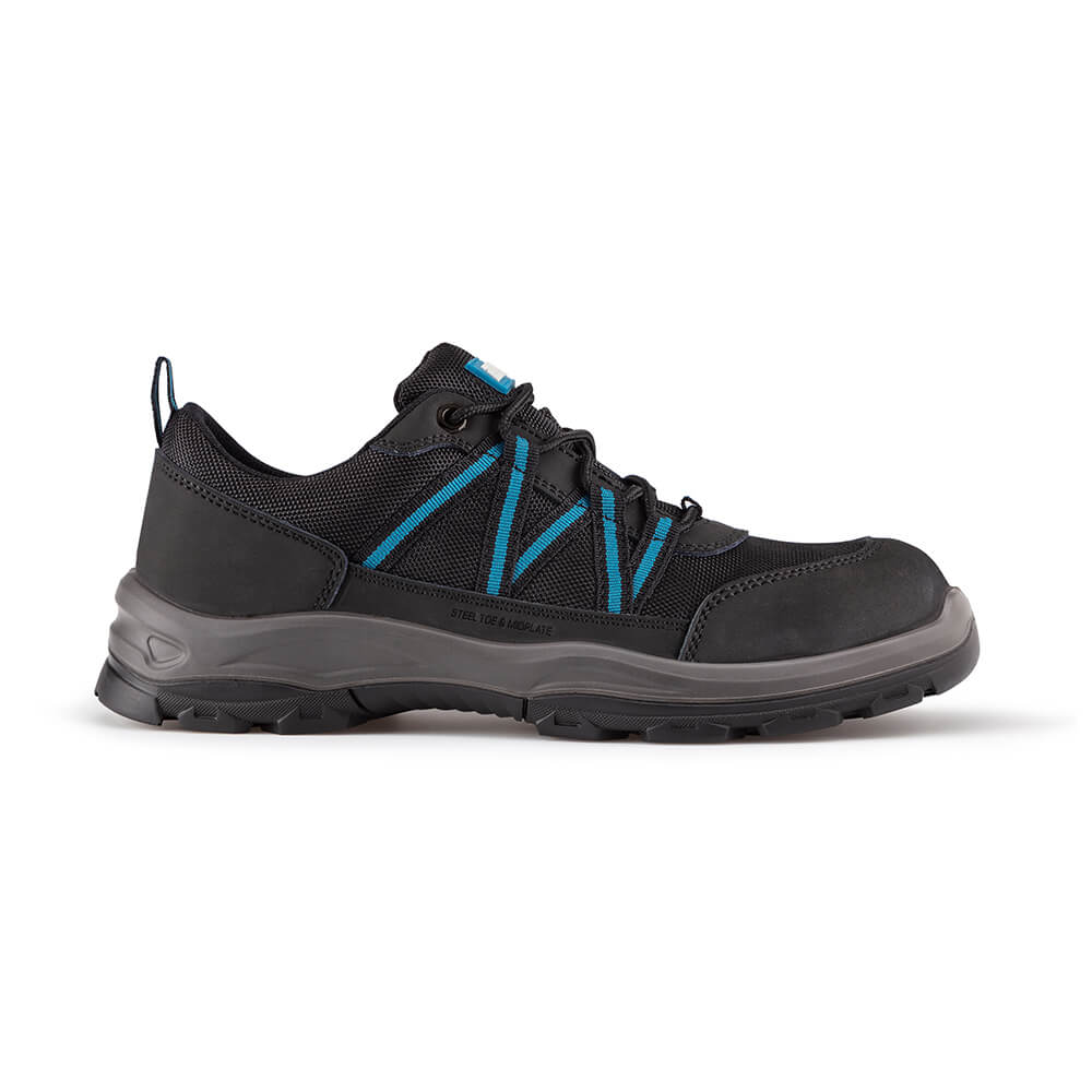 Tough Grit Alder Safety Work Trainers Black/Blue 1#colour_black-blue