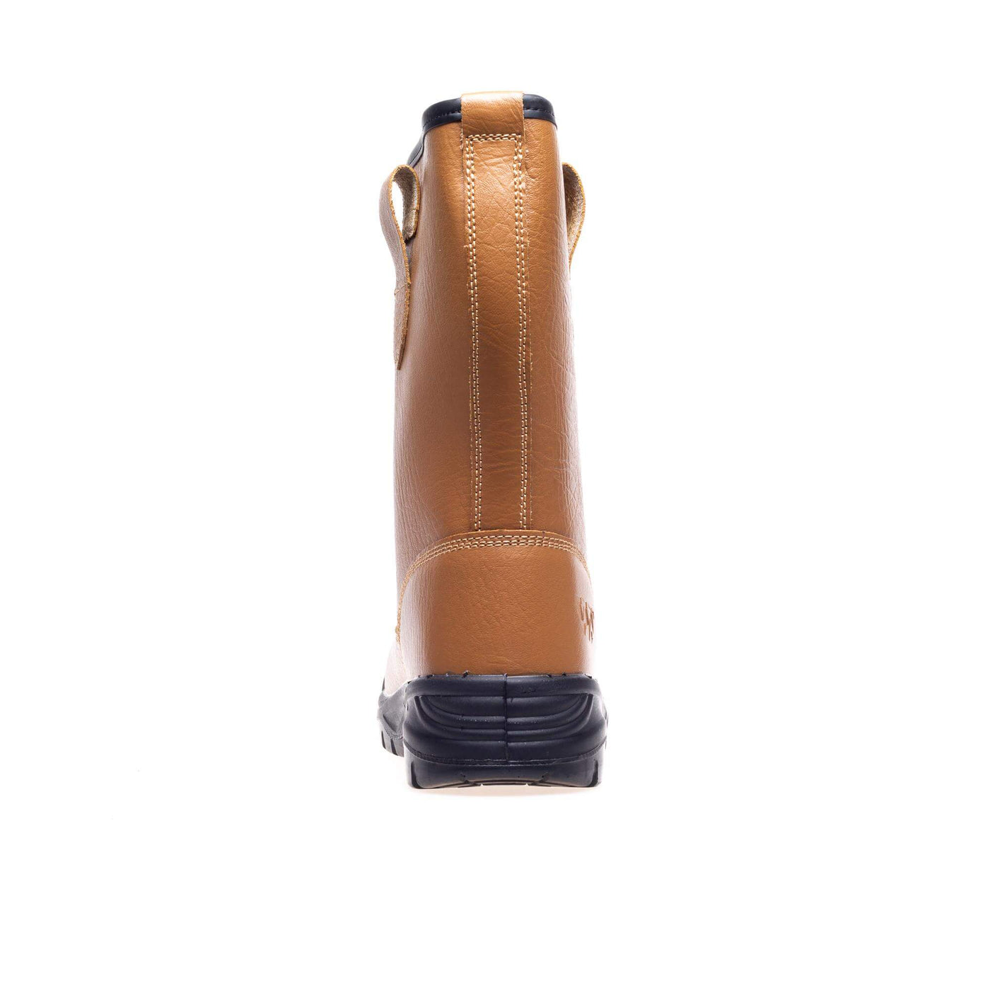 Work Site SS403SM Tan Fur Lined Safety Rigger Boots Tan Back #colour_tan