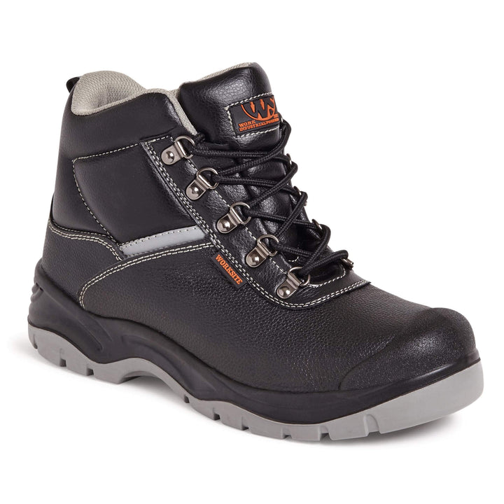 Work Site SS609SM Black All Terrain Safety Boots Honey Main #colour_honey