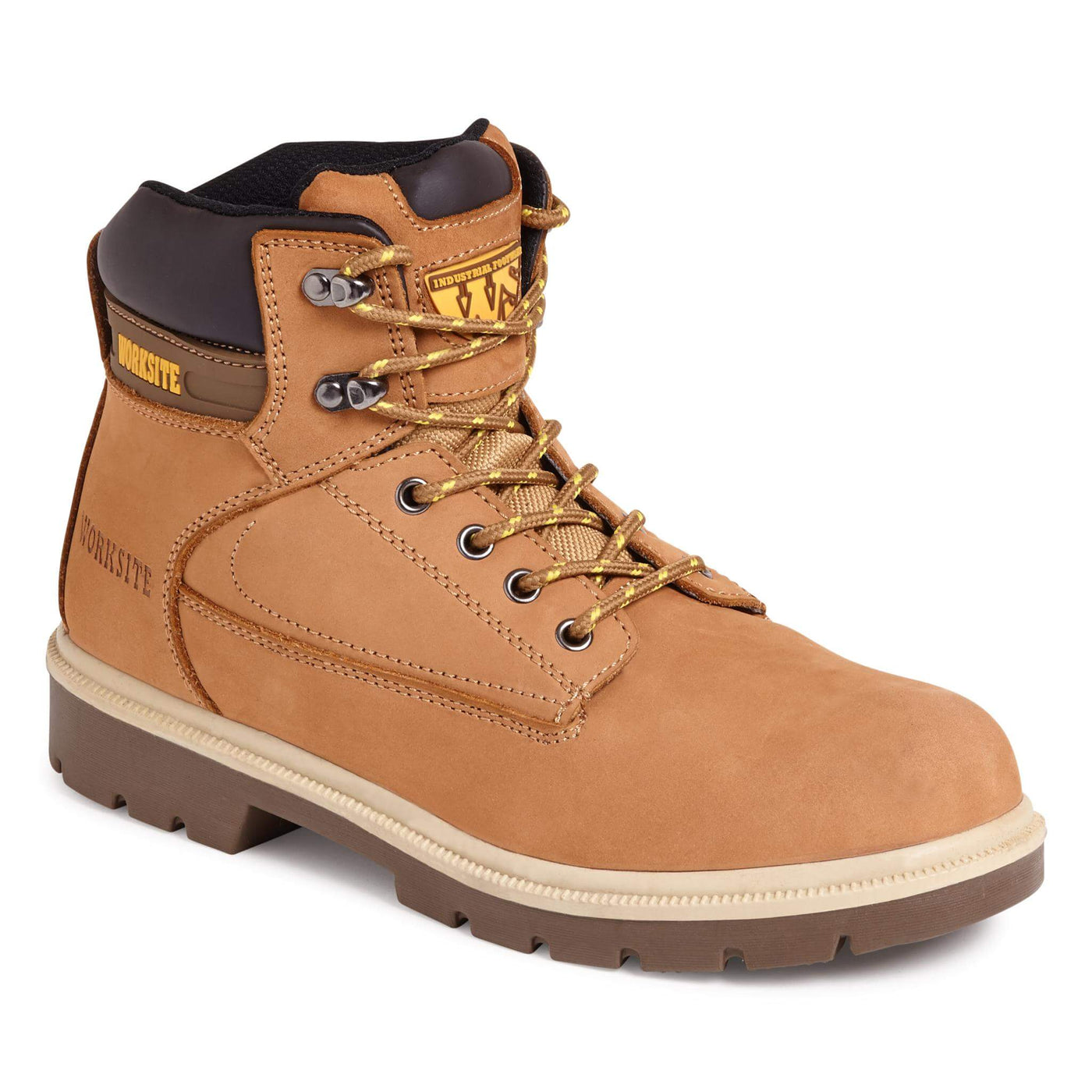 Work Site SS613SM Wheat 6 Inch Safety Boots Honey Main #colour_honey