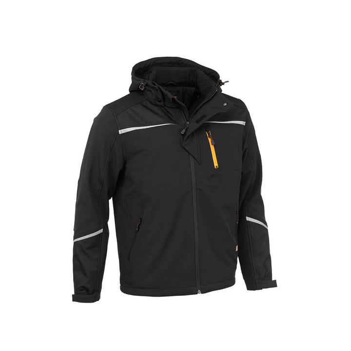 Worktough Heavyweight Softshell Jacket Black Product Main#colour_black