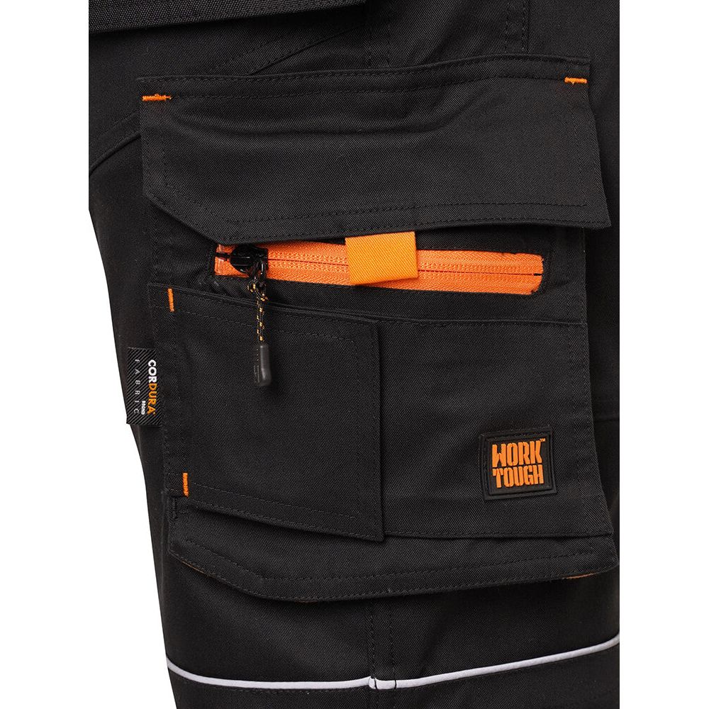 Worktough Holster Pocket Work Shorts Black Product 3#colour_black