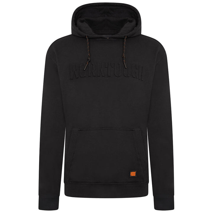 Worktough Logo Pullover Hoodie Black Product Main#colour_black