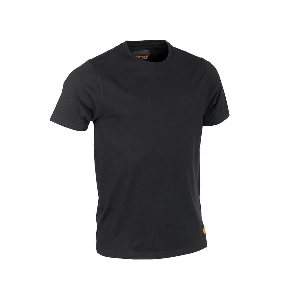 Worktough Plain T-Shirt Black Product Main#colour_black