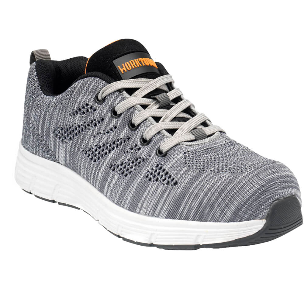 Worktough Rapid Flyknit Safety Trainers Grey Product Main#colour_grey