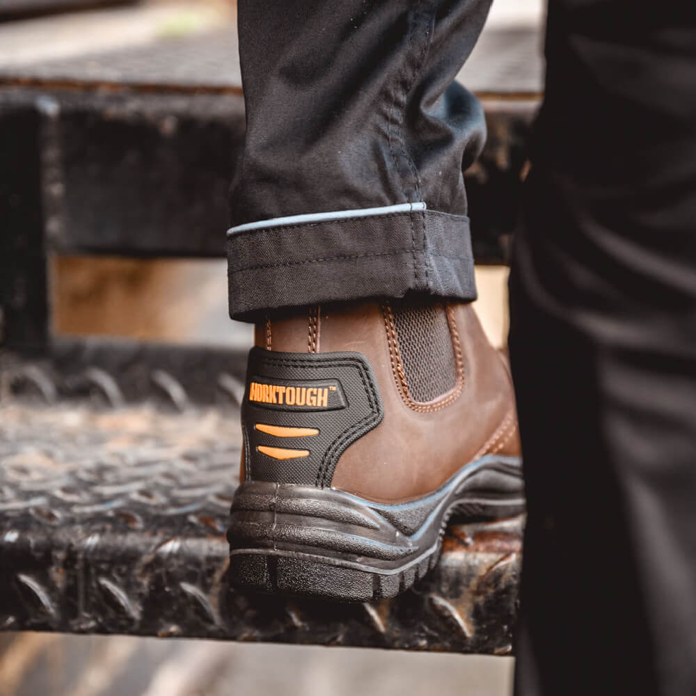Worktough Safety Dealer Boots Brown Lifestyle 2#colour_brown