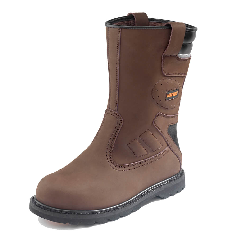 Worktough Safety Rigger Boots Brown Product 2#colour_brown