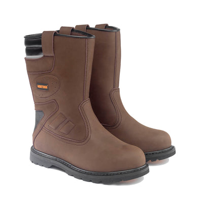 Worktough Safety Rigger Boots Brown Product 3#colour_brown