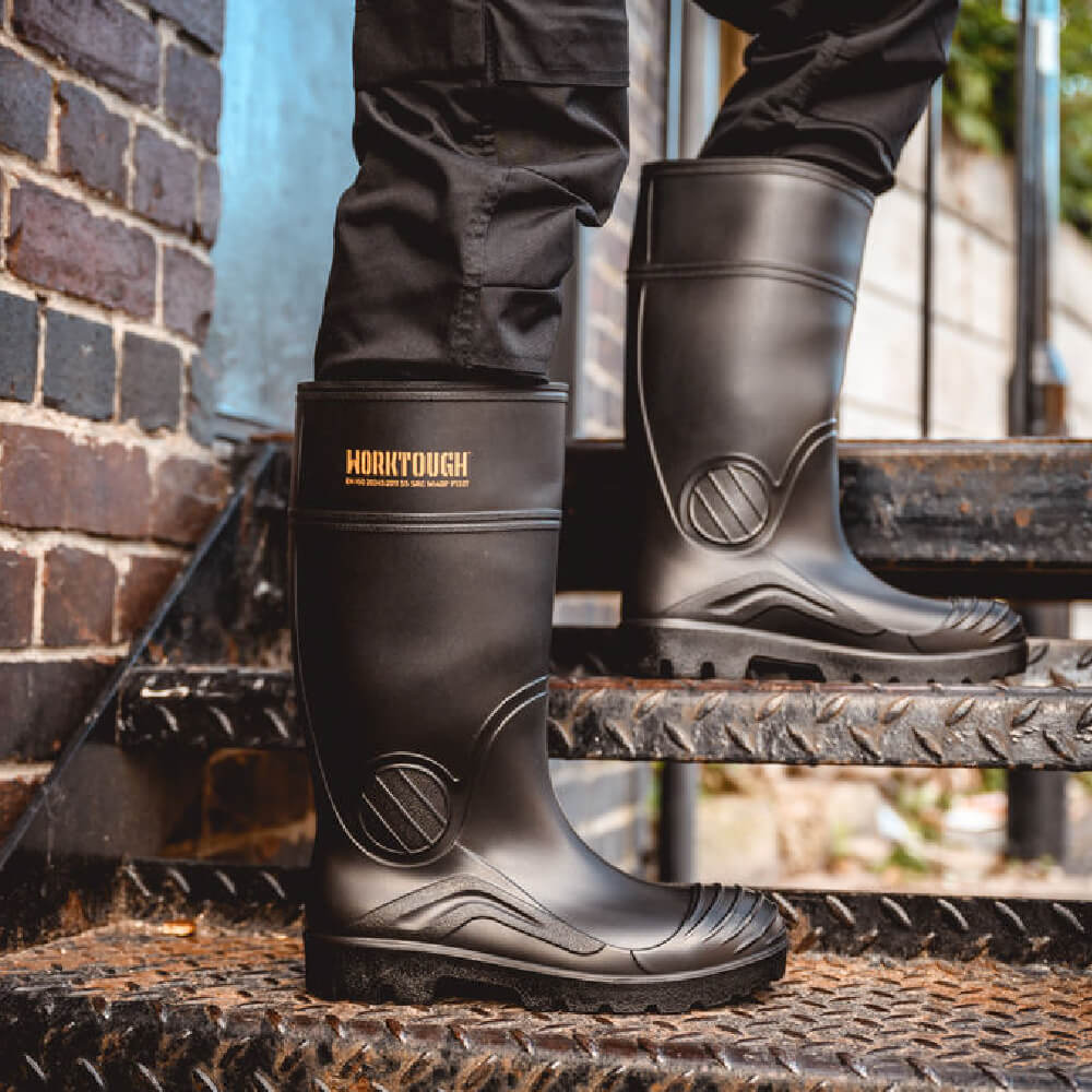 Worktough Safety Wellies Black Lifestyle 2#colour_black