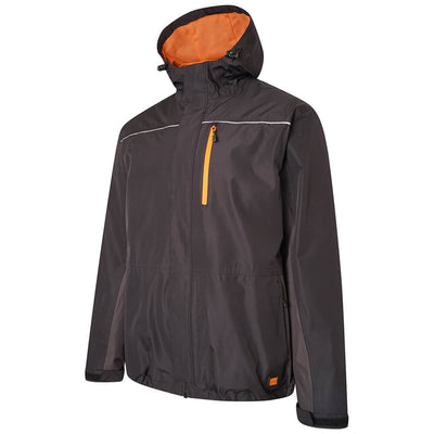 Worktough Waterproof Jacket Black Product 3#colour_black