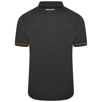 Worktough Zip Polo Shirt Black Product 2#colour_black
