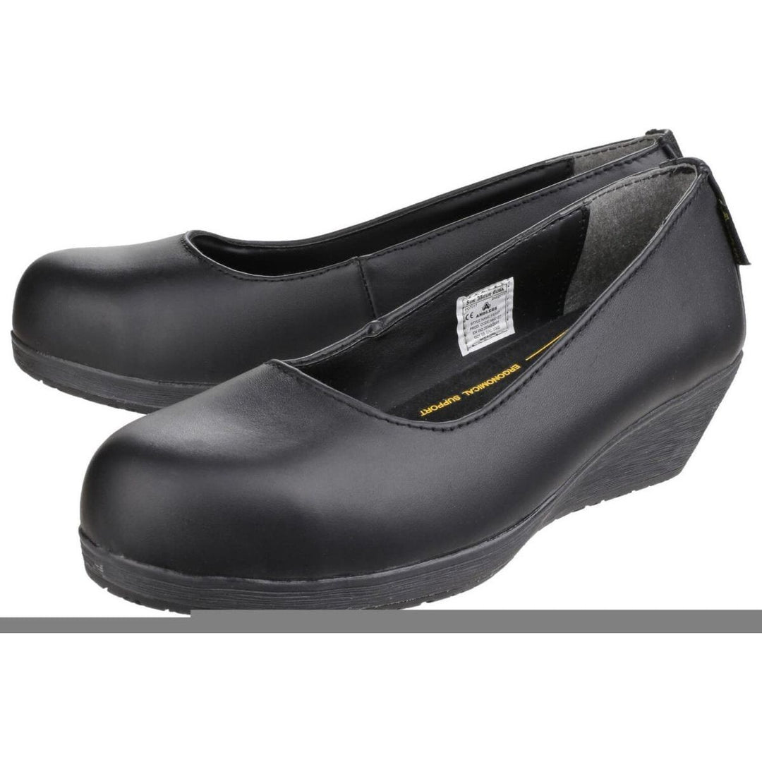 ladies steel cap dress shoes Amblers FS107 Heeled Court Work Shoes Ladies