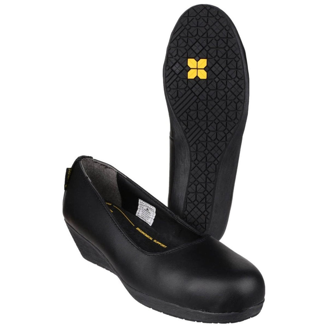 Amblers FS107 Heeled Court Work Shoes Ladies Amblers FS107 Heeled Court Work Shoes Ladies