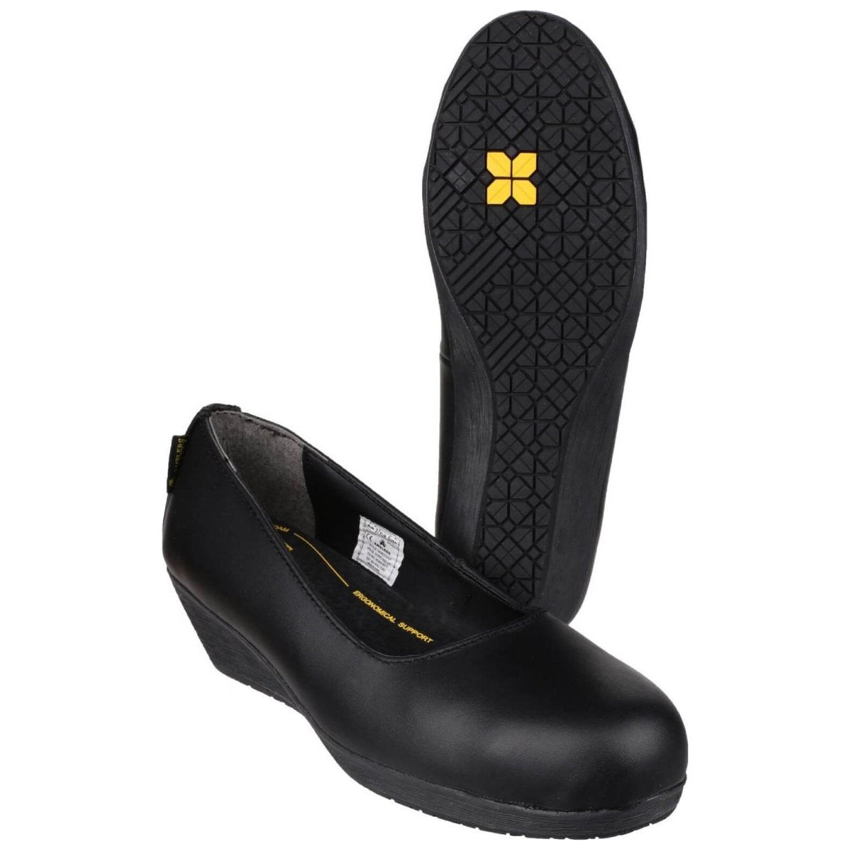 Amblers Safety | FS29C Waterproof Metal Free Non Leather Safety Tra | Black